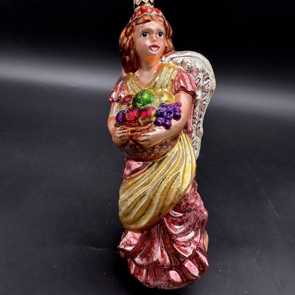 1999 CHRISTOPHER RADKO ANGEL'S BOUNTY PINK 99-007-0 7" ORNAMENT